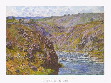 【アートポスター】クレーズの谷 (60cm×80cm) -モネ- おしゃれインテリアに