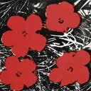 【アンディ・ウォーホル flowers アートポスター】花（赤）1964年(305×305mm) -おしゃれインテリアに- (余白カット済みポスター)