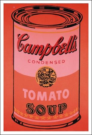 【アンディ・ウォーホル 絵画 アートポスター】Campbell s Soup Can c.1965 Orange 331 480mm -ウォーホル- おしゃれインテリアに