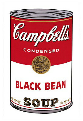 【アートポスター】Campbell's Soup I: Black Bean, 1968(560×812mm) -ウォーホル- おしゃれインテリアに