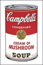 【アンディ・ウォーホル 絵画 アートポスター】Campbell's Soup I: Cream of Mushroom, 1968(331×480mm) -ウォーホル- おしゃれインテリアに