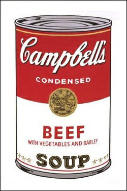 【アンディ・ウォーホル 絵画 アートポスター】Campbell's Soup I: Beef, 1968(331×480mm) -ウォーホル..