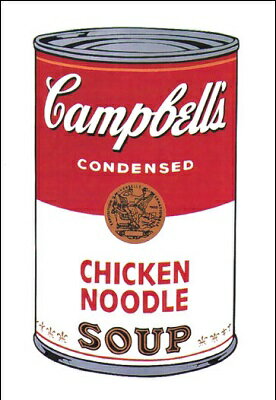 【アートポスター】Campbell's Soup I: Chicken Noodle, 1968(560×812mm) -ウォーホル- おしゃれインテリアに