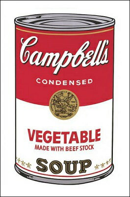 【アンディ・ウォーホル 絵画 アートポスター】Campbell s Soup I: Vegetable 1968 331 480mm -ウォーホル- おしゃれインテリアに