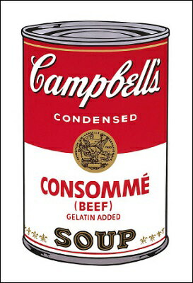 【アンディ・ウォーホル 絵画 アートポスター】Campbell s Soup I: Consomme 1968 331 480mm -ウォーホル- おしゃれインテリアに