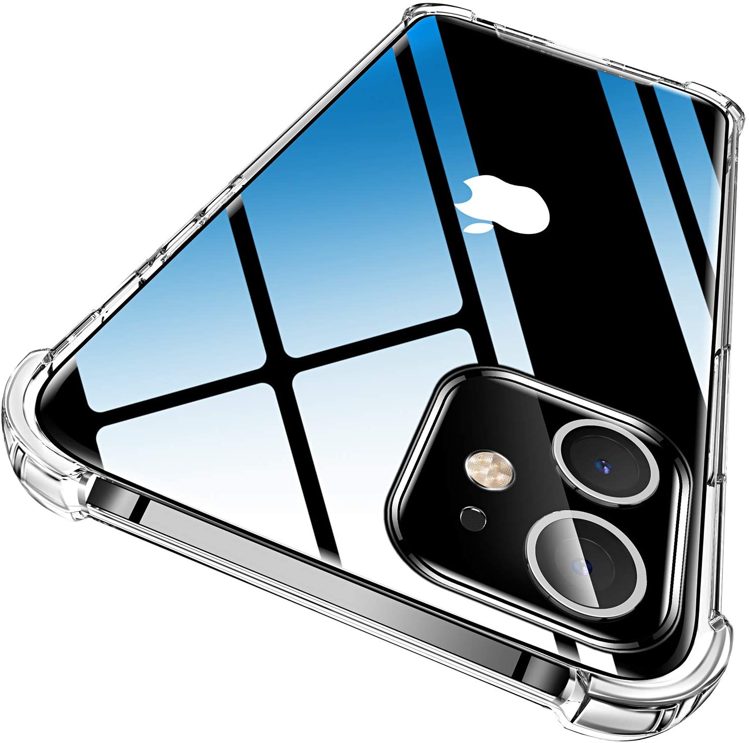 iPhone12 ケース iPhone12Pro/12mini/12ProMax ケース クリアケース 高透明 6.1インチ用 TPUバンパー 三層構造 黄変防止 四隅衝撃吸収 レンズ保護 ストラップホール付き ワイヤレス充電対応 iPhone12/12 Pro ケース 送料無料