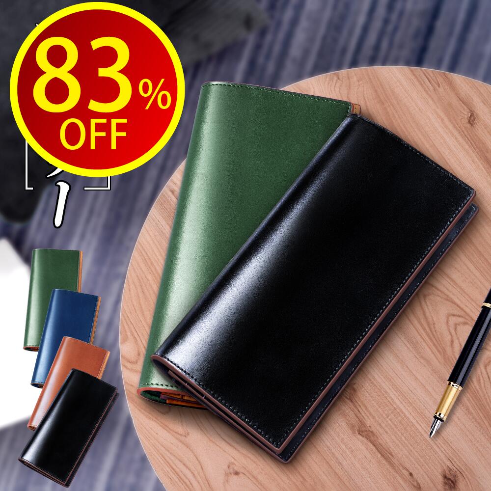 【50％OFF&ポイントで5391円】 財布 メンズ 長財布 栃木 レザー 革 本革 牛革 栃木レザー 二つ折り さいふ ウォレット 多機能 大容量 薄い スリム 収納 小銭入れ レザー サイフ ハンドメイド シンプル 無地 大容量 男性 おしゃれ 男女兼用 誕生日 ギフト Anycool 送料無料のサムネイル