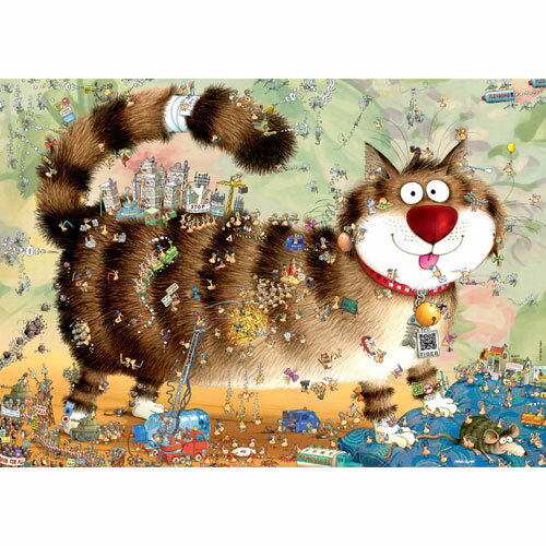 HEYE Puzzle・ヘイパズル 29569 Marino Degano : Cat's Life 1000ピース 48×67.2 cm