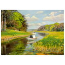 D-Toys ディートイズパズル 72795-BR01 Hans Andersen Brendekilde : Spring. A Young Couple in a Rowing Boat on Odense 1000ピース 47×68cm