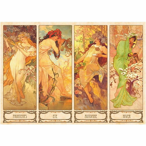 D-Toys ディートイズパズル 66930-MU09 Alphonse Mucha : Seasons 1000ピース 47×68cm