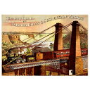 D-Toys ディートイズパズル 67555-VP19 Vintage Posters : The only Route via Niagara Falls Suspension Bridge 1000ピース 47×68cm