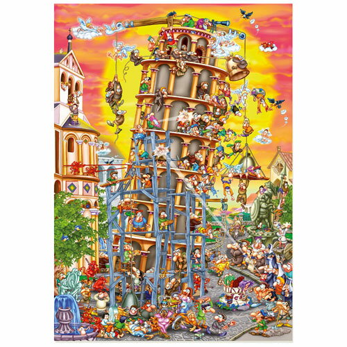 D-Toys・ディートイズパズル 61218-CC01 Cartoon Collection : The Leaning Tower of Pisa 1000ピース 47 68cm