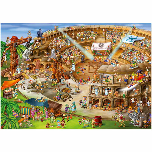 D-Toys・ディートイズパズル 61218-CC10 Cartoon Collection : The Construction of the Colosseum 1000ピース 47×68cm
