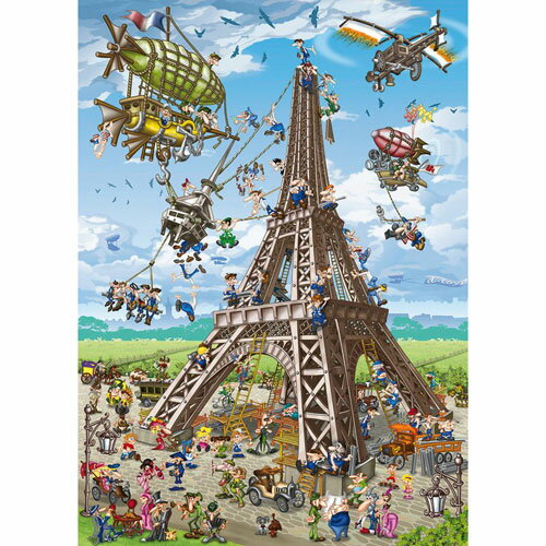 D-Toys・ディートイズパズル 61218-CC11 Cartoon Collection : The Construction of the Eiffel Tower 1000ピース 47 68cm