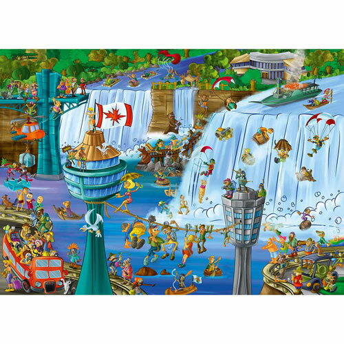 D-Toys・ディートイズパズル 61218-CC14 Cartoon Collection : Niagara Falls 1000ピース 47×68cm