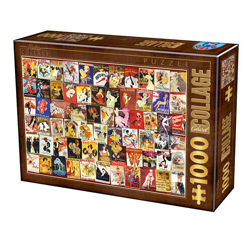 D-Toys・ディートイズパズル 74362-VC06 Vintage Collage : Cabare Postcards 1000ピース 47×68cm 2