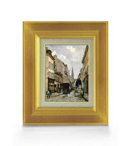 【油絵直筆 絵画】アルフレッド・シスレー アルジャントイユの大通り F0サイズ 額入り 【額入り】 絵画 販売 油彩 風景画 316×271mm 複製画 送料無...