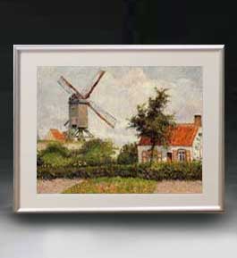  ľɮž夲ۥߡ桦ԥ Windmill at Knocke, Belgium ȥե졼  M  ۥХ    ʲ 511418mm ʣ ̵