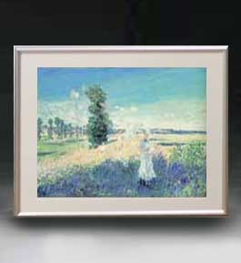 油絵 絵画 直筆仕上げ クロード・モネ 散歩(アルジャントゥイユ) アートフレーム サイズ 額入りM 【油彩 布キャンバス 国内生産】 絵画 販売 風景画 511×418mm 複製画 送料無料 絵画 販売 インテリア 油絵 油彩 壁掛け 複製画 風景画 ゴッホ モネ ルノワール その他 静物画 肖像画 アート プレゼント 開業祝い 退職祝い 新築祝い 玄関 リビングアート 風水 縁起 フレーム 贈り物クロード・モネ 散歩(アルジャントゥイユ)