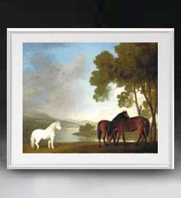  ľɮž夲ۥåץ Two Bay Mares And A Grey Pony ȥե졼  L  ۥ...