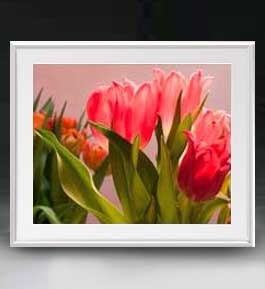 【油絵 直筆仕上げ】Flowers フラワーズ ♯059 アートフレーム サイズ 額入りL 【油彩 布キャンバス 国..