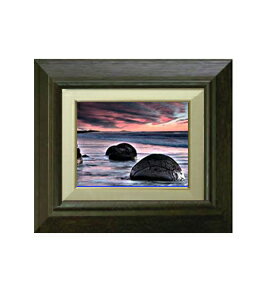 Rakuten - 【油絵 直筆仕上げ】ネーチャーストーン F0サイズ 額入り 【額入り】 絵画 販売 油彩 風景画 330×290mm 額縁： ブラウン 複製画 送料無料 プレゼント ギフト 開店祝い 開業祝い 退職祝い 新築祝い リビング 玄関 モダン アートフレーム 壁掛け