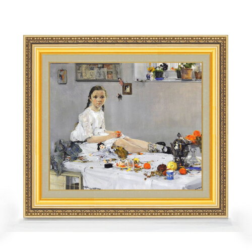 【油絵 直筆仕上げ】フェーシン Portrait of Varya Adoratskaya F8 【額入り】 絵画 販売 8号 油彩 人..