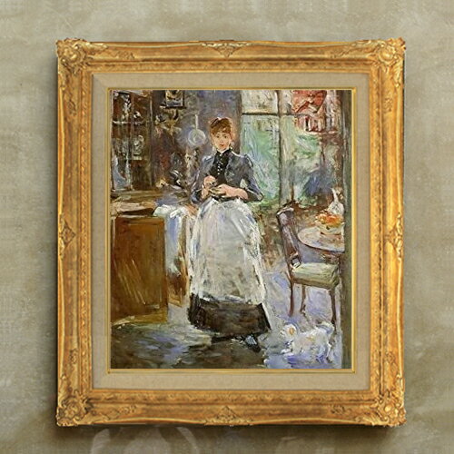 絵自体（キャンバス）の大きさ　530×455mm 【お届け日数】 ご注文日から　8-12日以内　に到着いたします。 ※一部在庫商品は早期出荷可能の場合がございます。 お急ぎに際は別途Eメールにてお問い合わせください。 お問い合わせメールアドレス 　shopmaster@artrest.jp 【留意事項】 ※注文個数によりお届け日が変わることがあります。 ※直筆仕上げ商品のため色彩が若干異なる場合がございますので 予めご了承くださいませ。 絵画 販売 インテリア 油絵 油彩 壁掛け 複製画 風景画 ゴッホ モネ ルノワール その他 静物画 肖像画 アート プレゼント 開業祝い 退職祝い 新築祝い 玄関 リビングアート 風水 縁起 フレーム 贈り物ベルト・モリゾ ダイニングルーム