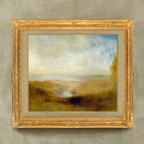 J.M.W.ターナー、アルフルール、希少画集画、 新品額装付 J.M.W.ターナー、アルフルール、希少画集画、 新品額装付