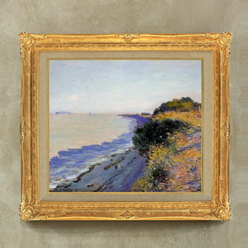 【油絵 直筆仕上げ】シスレー ブリストル運河 F10 【額入り】 絵画 販売 10号 油彩 風景画 671×597mm ..