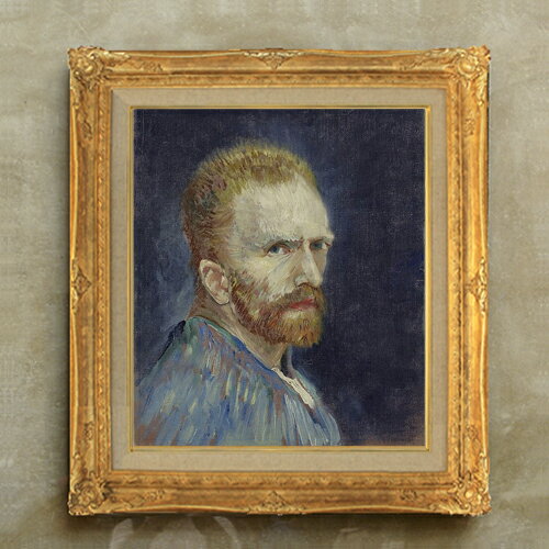 樂天商城 - 【油絵 直筆仕上げ】ゴッホ 自画像 F10 【アップグレード額縁】 絵画 販売 10号 油彩 人物画 664×589mm 複製画 送料無料 プレゼント ギフト 開店祝い 開業祝い 退職祝い 新築祝い リビング アートフレーム 壁掛け