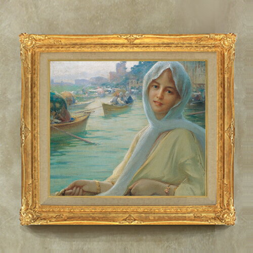 【油絵 直筆仕上げ】ゾナロ Amusement at Goksu F10 【額入り】 絵画 販売 10号 油彩 人物画 671×597mm 複製画 送料無料 プレゼント ギフト 開店祝い 開業祝い 退職祝い 新築祝い リビング 玄関 モダン アートフレーム 壁掛け