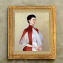 【油絵 直筆仕上げ】サージェント Portrait of Mrs Robert Harrison F10 【額入り】 絵画 販売 10号 油彩 人物画 671×597mm 複製画 送料無料 プレゼント ギフト 開店祝い 開業祝い 退職祝い 新築祝い リビング 玄関 モダン アートフレーム 壁掛け