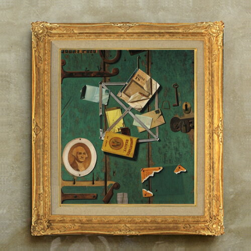 【油絵 直筆仕上げ】ジョン・F・ペト A Closet Door F10 【額入り】 絵画 販売 10号 油彩 抽象画 671×597mm 複製画 送料無料 プレゼント ギフト 開店祝い 開業祝い 退職祝い 新築祝い リビング 玄関 モダン アートフレーム 壁掛け