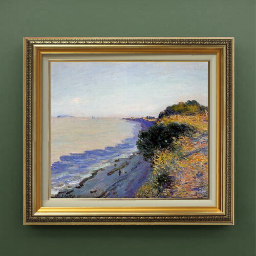 【油絵 直筆仕上げ】シスレー ブリストル運河 F10 【額入り】 絵画 販売 10号 油彩 風景画 673×599mm 複製画 送料無料 プレゼント ギフト 開店祝い 開業祝い 退職祝い 新築祝い リビング 玄関 モダン アートフレーム 壁掛け