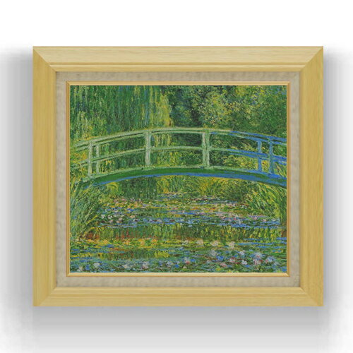 【油絵 直筆仕上げ】クロード・モネ 白い睡蓮 F10 【額入り】 絵画 販売 10号 油彩 風景画 675×601mm ..