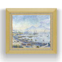 【油絵 直筆仕上げ】ルノワール The Bay of Naples F10 【額入り】 絵画 販売 10号 油彩 風景画 675×601mm 複製画 送料無料 プレゼント ギフト 開店祝い 開業祝い 退職祝い 新築祝い リビング 玄関 モダン アートフレーム 壁掛け