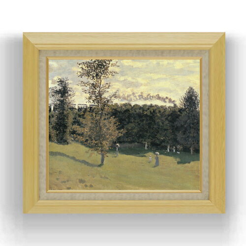 絵自体（キャンバス）の大きさ　530×455mm 【お届け日数】 ご注文日から　8-12日以内　に到着いたします。 ※一部在庫商品は早期出荷可能の場合がございます。 お急ぎに際は別途Eメールにてお問い合わせください。 お問い合わせメールアドレス 　shopmaster@artrest.jp 【留意事項】 ※注文個数によりお届け日が変わることがあります。 ※直筆仕上げ商品のため色彩が若干異なる場合がございますので 予めご了承くださいませ。 絵画 販売 インテリア 油絵 油彩 壁掛け 複製画 風景画 ゴッホ モネ ルノワール その他 静物画 肖像画 アート プレゼント 開業祝い 退職祝い 新築祝い 玄関 リビングアート 風水 縁起 フレーム 贈り物クロード・モネ 田園の列車