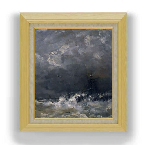 【油絵 直筆仕上げ】メスダフ Lighthouse in Breaking Waves F10 【額入り】 絵画 販売 10号 油彩 抽象..