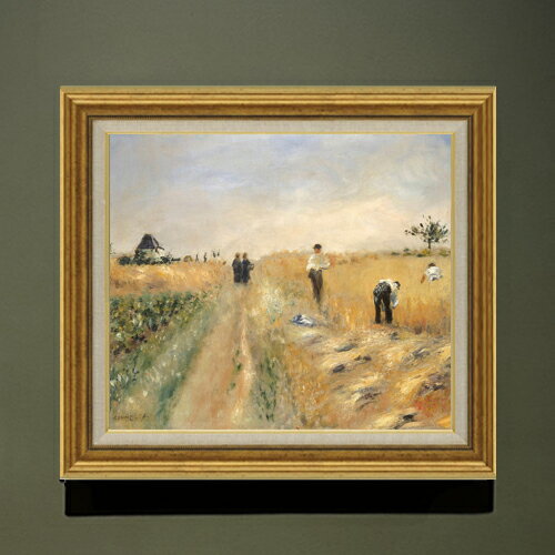 Rakuten - 【油絵 直筆仕上げ】ルノワール The Harvesters F10 【アップグレード額】 絵画 販売 10号 油彩 風景画 681×607mm 複製画 送料無料 プレゼント ギフト 開店祝い 開業祝い 退職祝い 新築祝い リビング 玄関 モダン アートフレーム 壁掛け