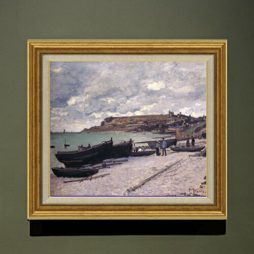 樂天商城 - 【油絵 直筆仕上げ】クロード・モネ サン＝タドレス F10 【アップグレード額】 絵画 販売 10号 油彩 風景画 681×607mm 複製画 送料無料 プレゼント ギフト 開店祝い 開業祝い 退職祝い 新築祝い リビング 玄関 モダン アートフレーム 壁掛け