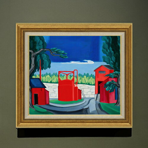 樂天商城 - 【油絵 直筆仕上げ】ブルームナー パゴダ F10 【アップグレード額】 絵画 販売 10号 油彩 抽象画 681×607mm 複製画 送料無料 プレゼント ギフト 開店祝い 開業祝い 退職祝い 新築祝い リビング 玄関 モダン アートフレーム 壁掛け