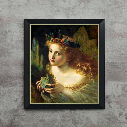 絵自体（キャンバス）の大きさ　530×455mm 表面アクリル透明保護板　額縁吊り紐　付属 ※一部在庫商品は早期出荷可能の場合がございます。 お急ぎに際は別途Eメールにてお問い合わせください。 お問い合わせメールアドレス 　shopmaster@artrest.jp 【留意事項】 ※注文個数によりお届け日が変わることがあります。 ※直筆仕上げ商品のため色彩が若干異なる場合がございますので 予めご了承くださいませ。 絵画 販売 インテリア 油絵 油彩 壁掛け 複製画 風景画 ゴッホ モネ ルノワール その他 静物画 肖像画 アート プレゼント 開業祝い 退職祝い 新築祝い 玄関 リビングアート 風水 縁起 フレーム 贈り物ソフィー・アンダーソン フェアリー