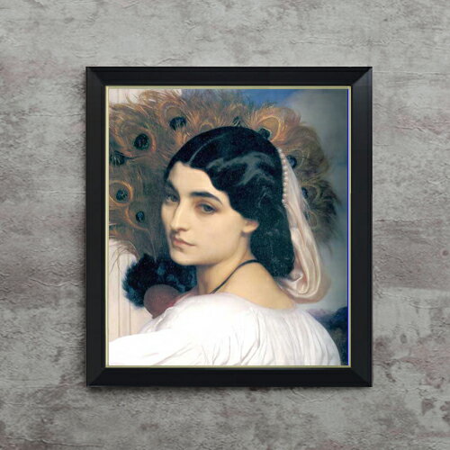 【油絵 直筆仕上げ】フレデリック・レイトン パヴォニア F10 【シンプルフレーム】 絵画 販売 10号 油..