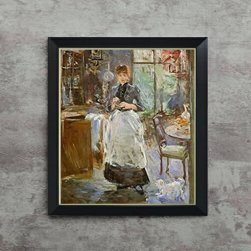 【油絵 直筆仕上げ】ベルト・モリゾ ダイニングルーム F10 【シンプルフレーム】 絵画 販売 10号 油彩 ..