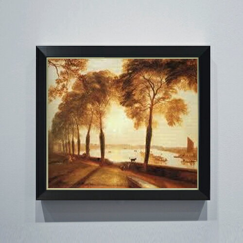 【油絵 直筆仕上げ】ターナー モートレイクテラス F10 【シンプルフレーム】 絵画 販売 10号 油彩 風景..