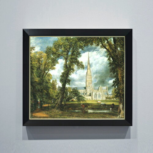 絵自体（キャンバス）の大きさ　530×455mm 表面アクリル透明保護板　額縁吊り紐　付属 ※一部在庫商品は早期出荷可能の場合がございます。 お急ぎに際は別途Eメールにてお問い合わせください。 お問い合わせメールアドレス 　shopmaster@artrest.jp 【留意事項】 ※注文個数によりお届け日が変わることがあります。 ※直筆仕上げ商品のため色彩が若干異なる場合がございますので 予めご了承くださいませ。 絵画 販売 インテリア 油絵 油彩 壁掛け 複製画 風景画 ゴッホ モネ ルノワール その他 静物画 肖像画 アート プレゼント 開業祝い 退職祝い 新築祝い 玄関 リビングアート 風水 縁起 フレーム 贈り物コンスタブル ソールズベリ大聖堂