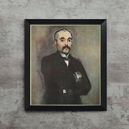 【油絵 直筆仕上げ】マネ クレマンソーの肖像 F10 【シンプルフレーム】 絵画 販売 10号 油彩 人物画 5..