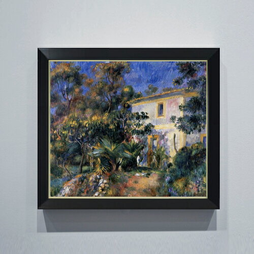 【油絵 直筆仕上げ】ルノワール アルジェの風景 F10 【シンプルフレーム】 絵画 販売 10号 油彩 風景画..