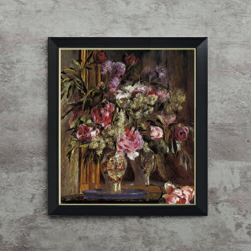 絵自体（キャンバス）の大きさ　530×455mm 表面アクリル透明保護板　額縁吊り紐　付属 ※一部在庫商品は早期出荷可能の場合がございます。 お急ぎに際は別途Eメールにてお問い合わせください。 お問い合わせメールアドレス 　shopmaster@artrest.jp 【留意事項】 ※注文個数によりお届け日が変わることがあります。 ※直筆仕上げ商品のため色彩が若干異なる場合がございますので 予めご了承くださいませ。 絵画 販売 インテリア 油絵 油彩 壁掛け 複製画 風景画 ゴッホ モネ ルノワール その他 静物画 肖像画 アート プレゼント 開業祝い 退職祝い 新築祝い 玄関 リビングアート 風水 縁起 フレーム 贈り物ルノワール 花瓶の花(2)